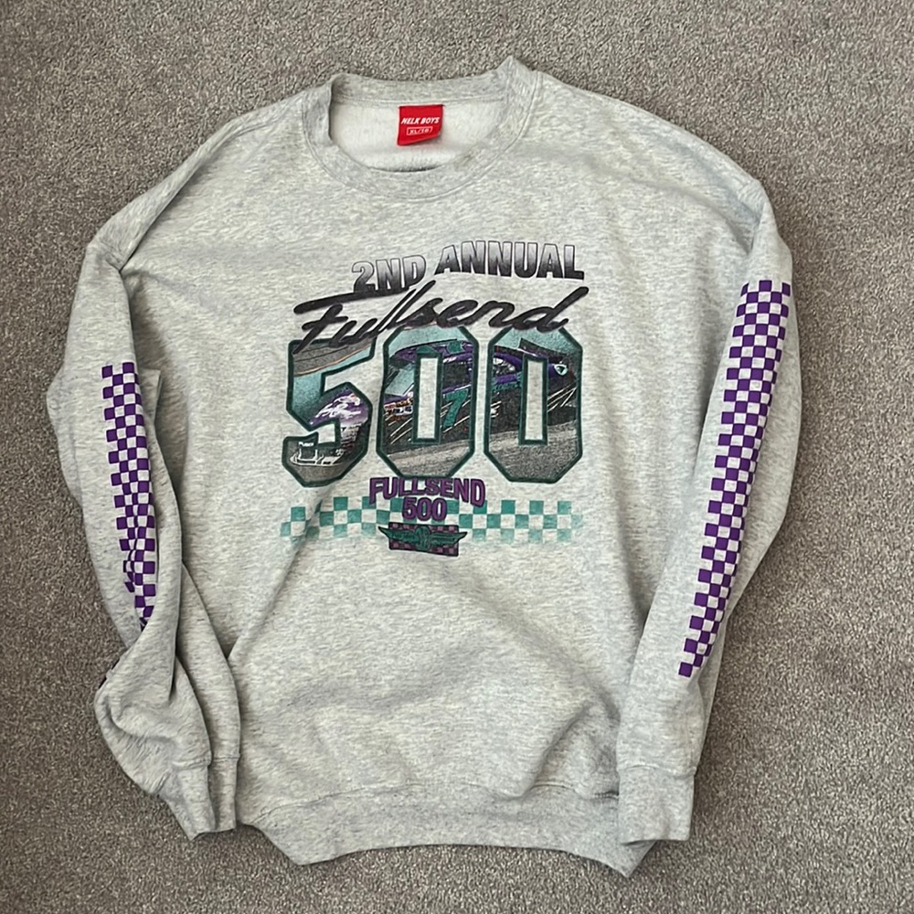 Full Send Grey Sweater XL
